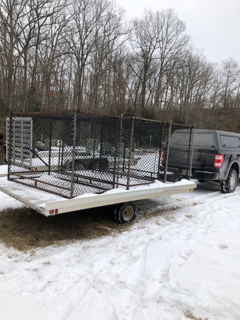 Trailer loaded with Clover traps