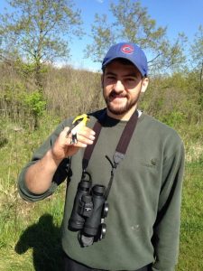 Tony with gold finch